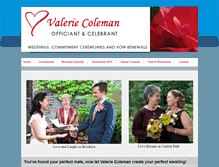Tablet Screenshot of ceremonycelebrant.com